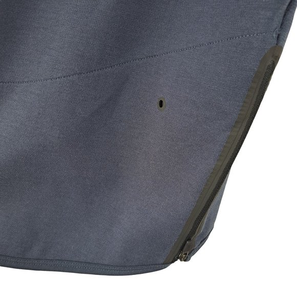 Nike Womens Dri-Fit Training Top Size XL Blue Short Sleeves Stretch Zip Pockets - Picture 2 of 8